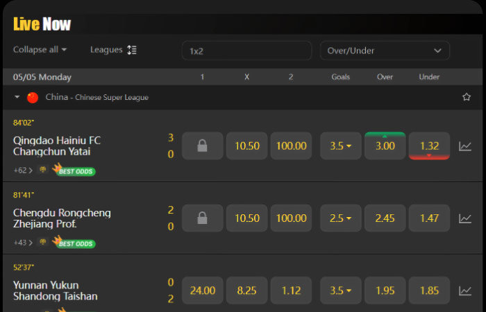 msport Live Betting Features