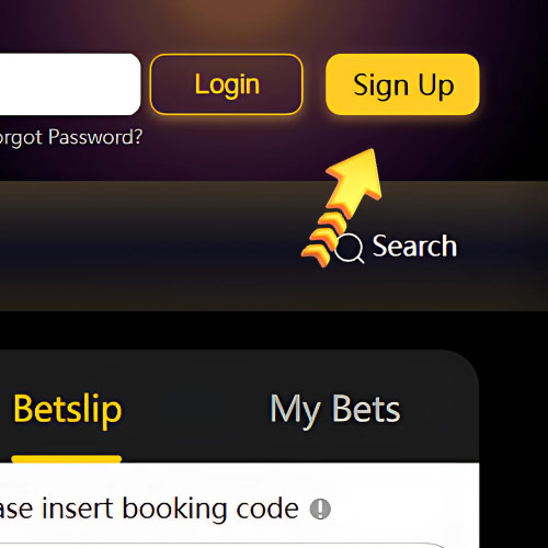 Instruction Sign Up button